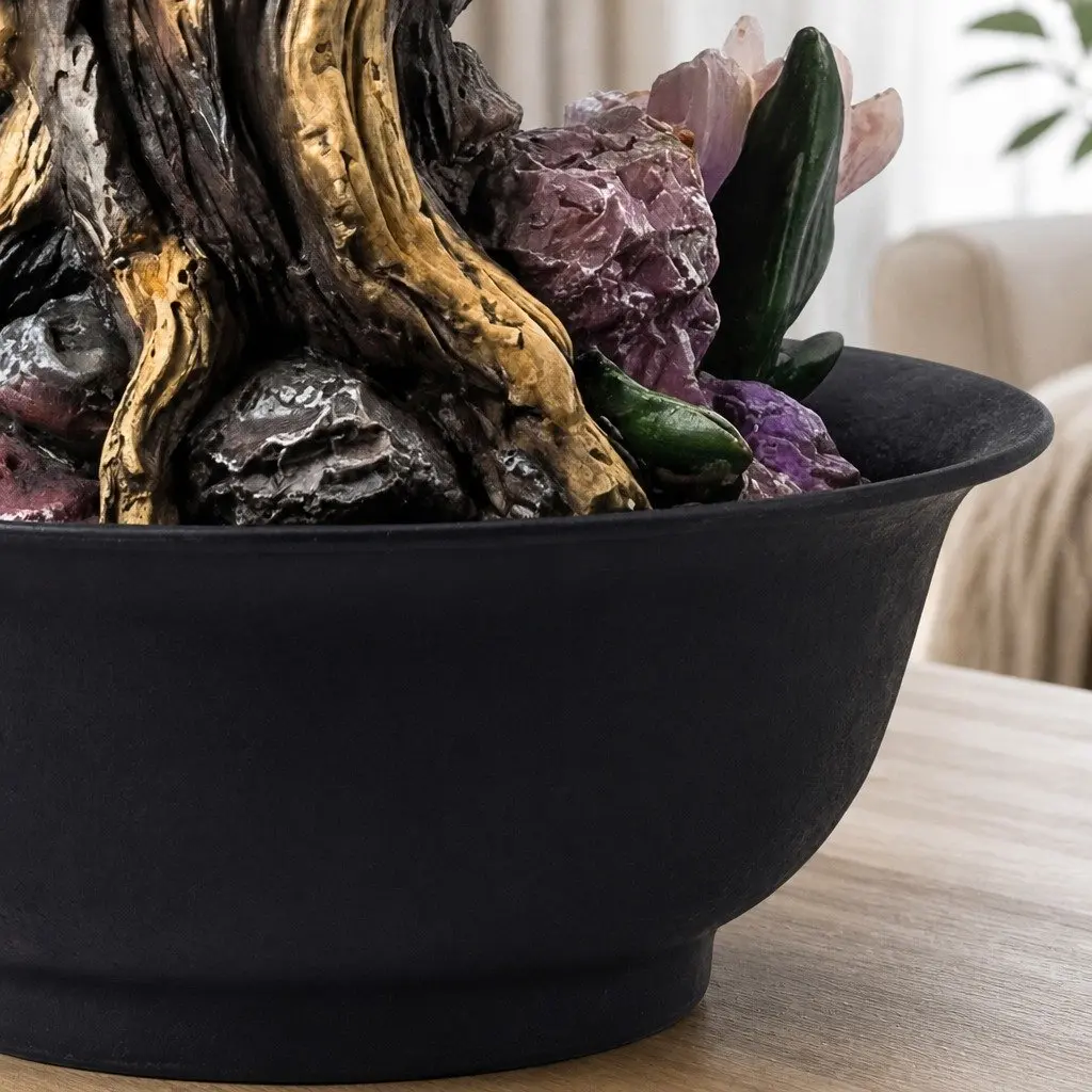 Indoor Tabletop Water Fountain with LED Light
