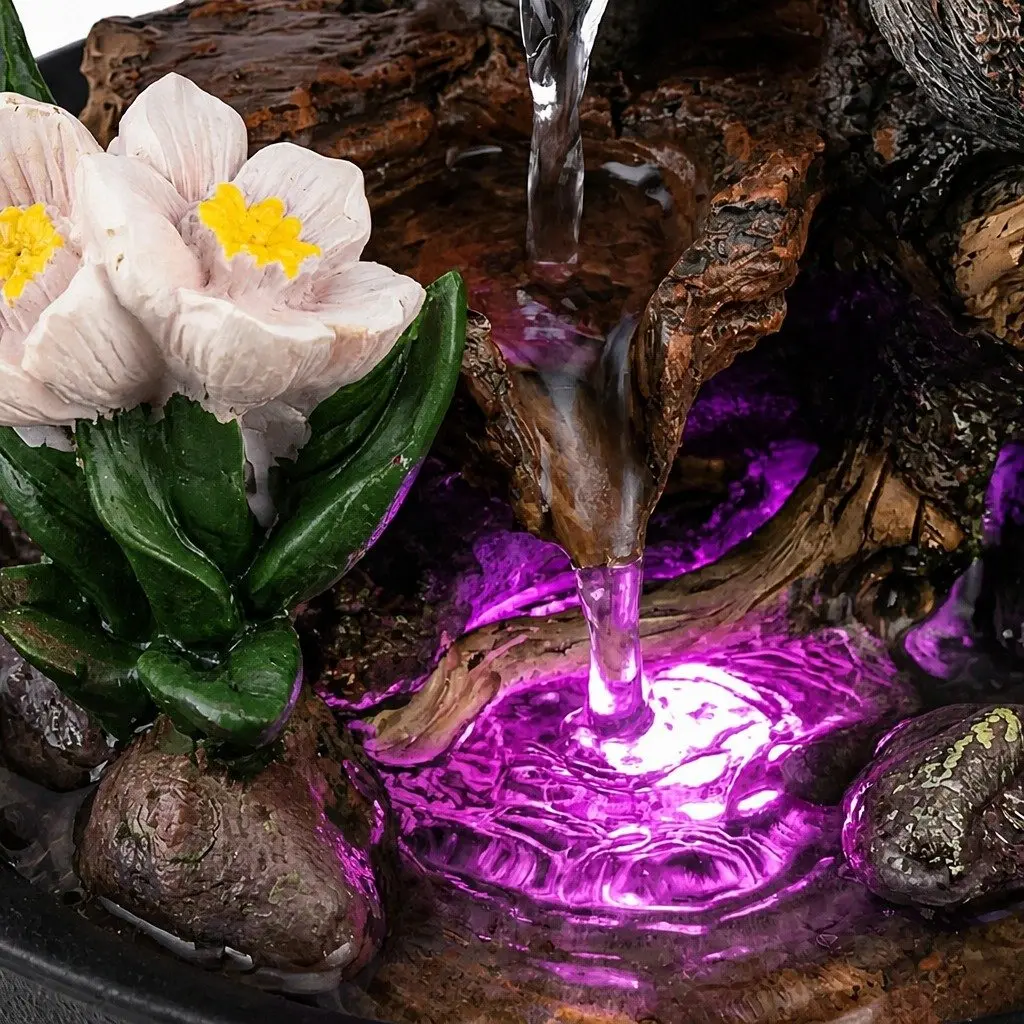 Indoor Tabletop Water Fountain with LED Light