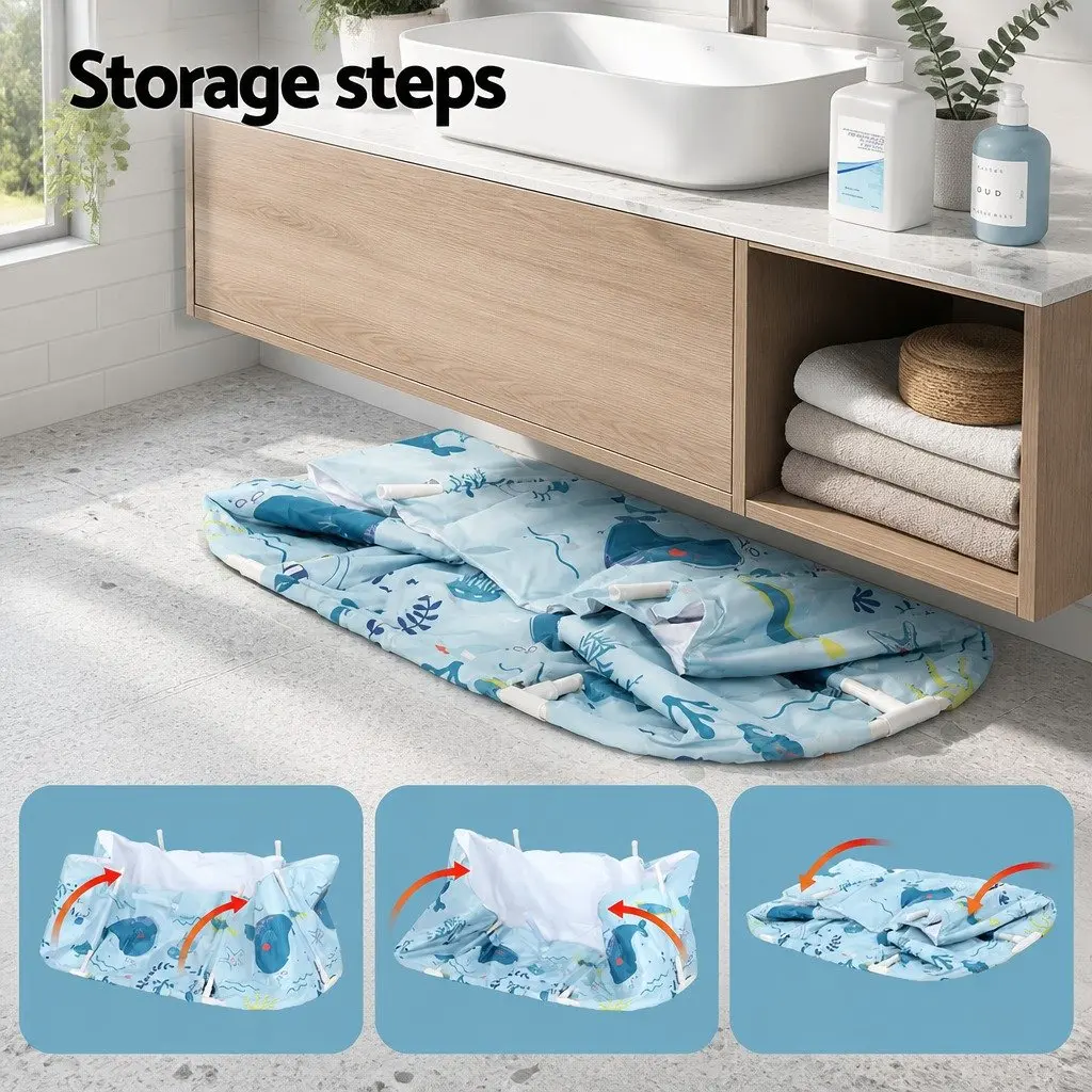 Portable Foldable Bathtub with Insulation and Stability