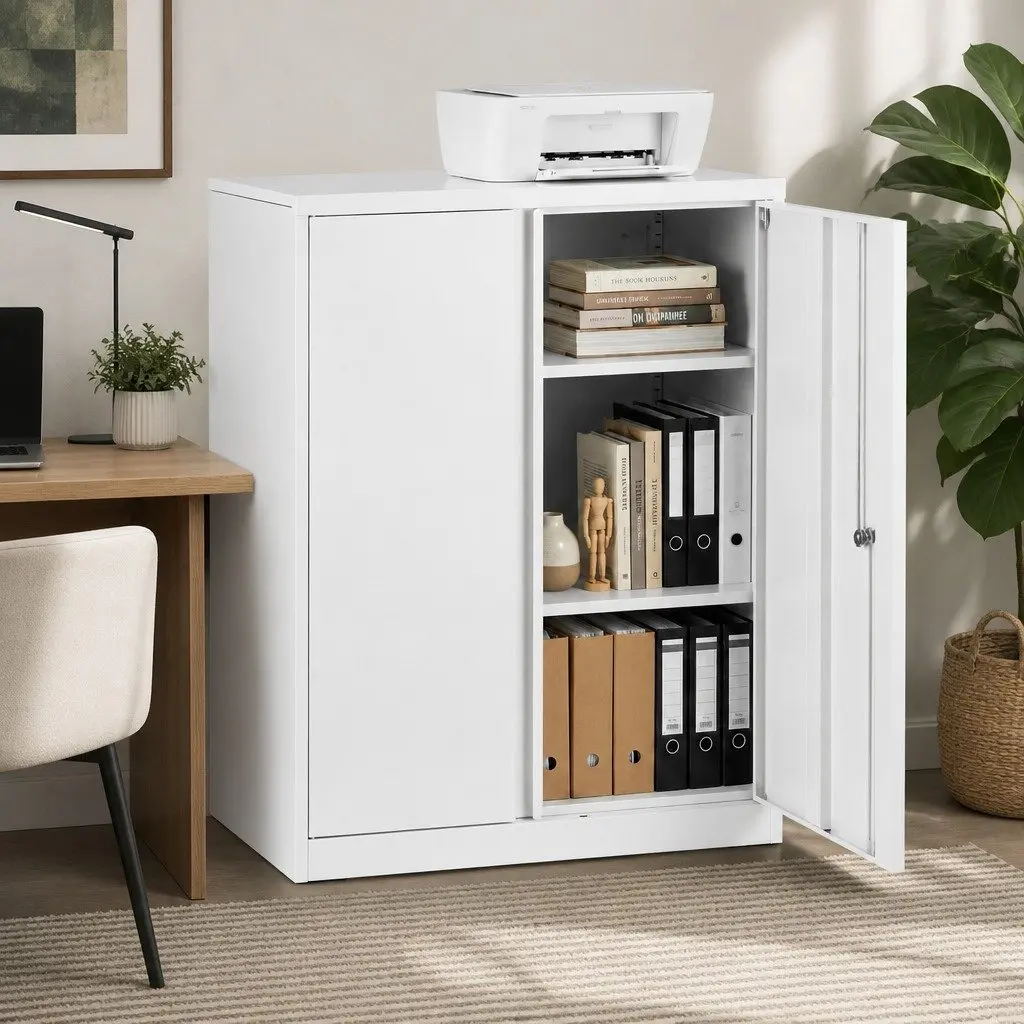 Steel Filing Cabinet with 3-Point Locking System