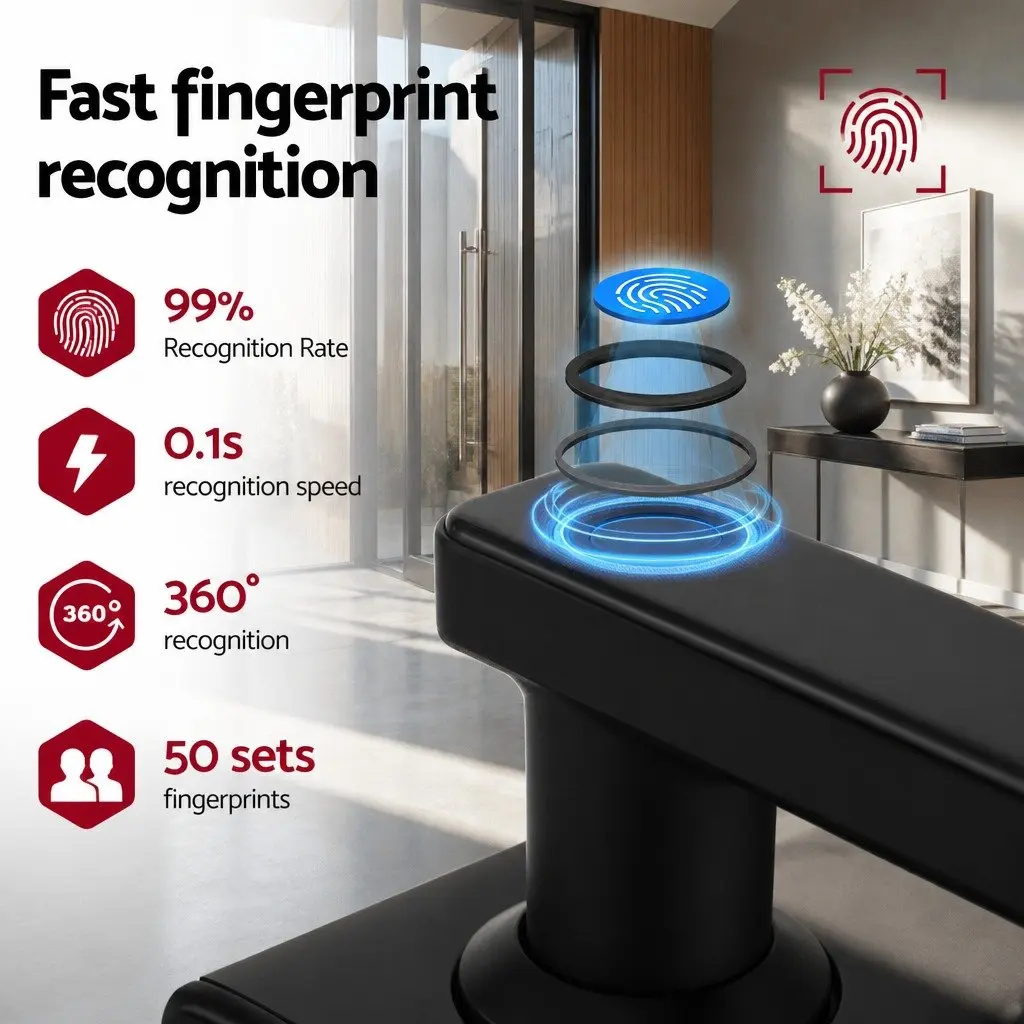 Fingerprint Door Lock with Touchpad Control