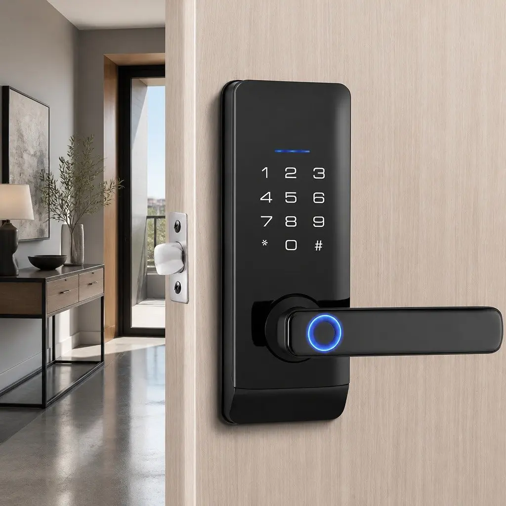 Fingerprint Door Lock with Touchpad Control