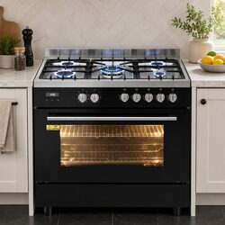 Premium 90cm Dual Fuel Cooker with 5 Gas Burners