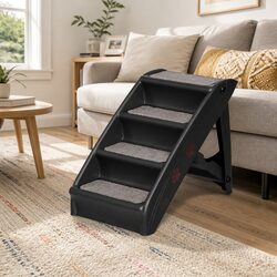 Heavy-Duty Dog Ramp and Steps for Easy Access
