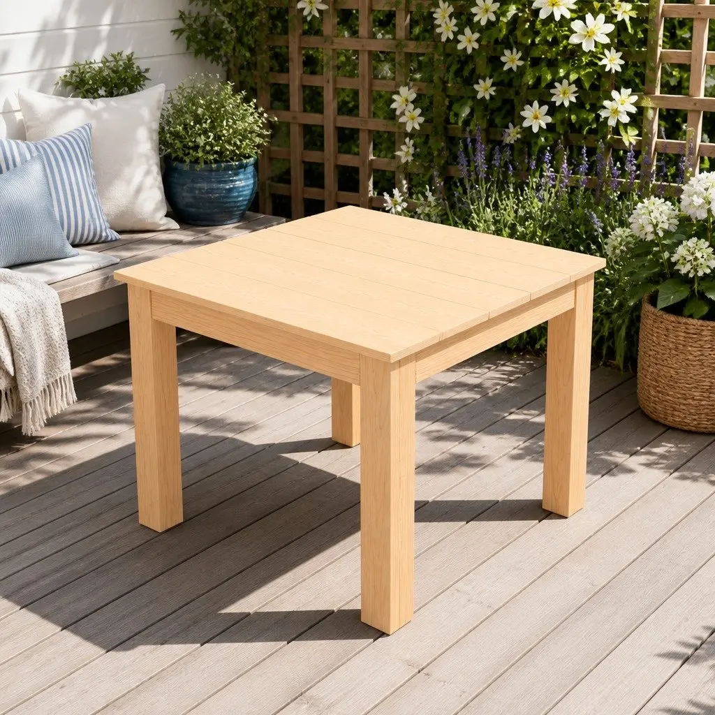 Adirondack Chair and Table Set for Outdoor Relaxation