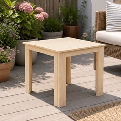 High-Quality Wooden Side Table for Indoor and Outdoor Use