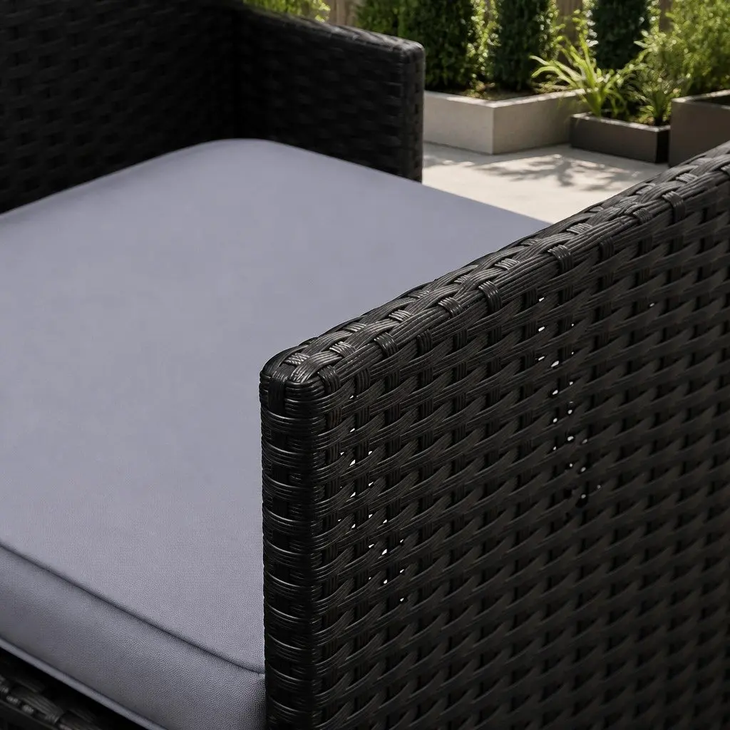 5 Piece Wicker Patio Dining Set