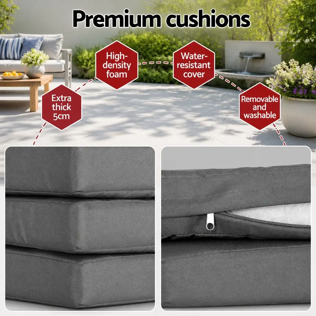 9-Piece Outdoor Dining Set with Cushions