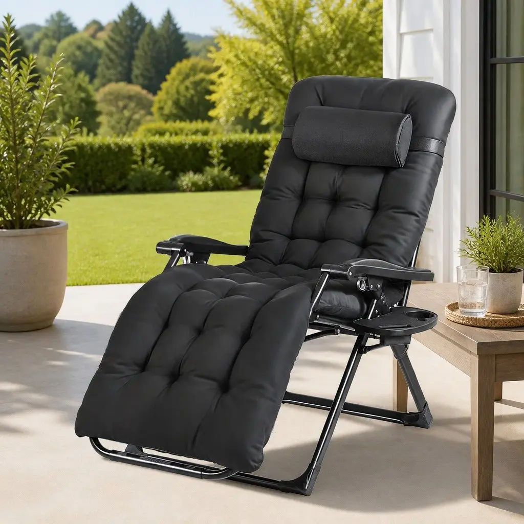 Folding Sun Lounger for Outdoor Relaxation