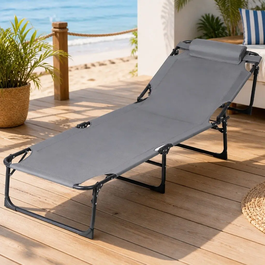 4-Position Adjustable Beach Chair