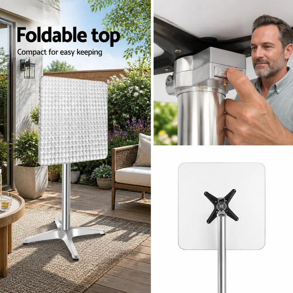 Height Adjustable Bistro Table and Stools Set