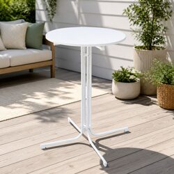 Durable Round Folding Bar Table for Indoor and Outdoor Use