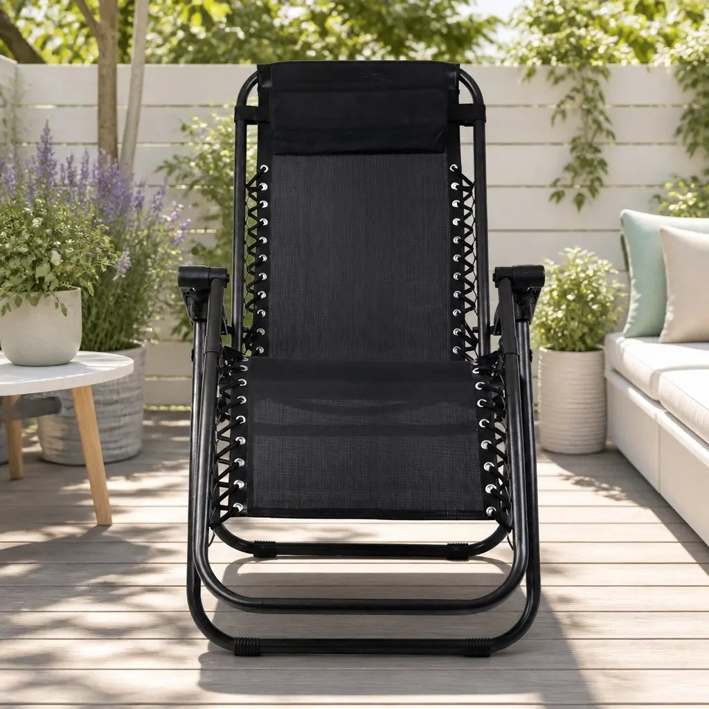 Folding Zero Gravity Reclining Chair Set