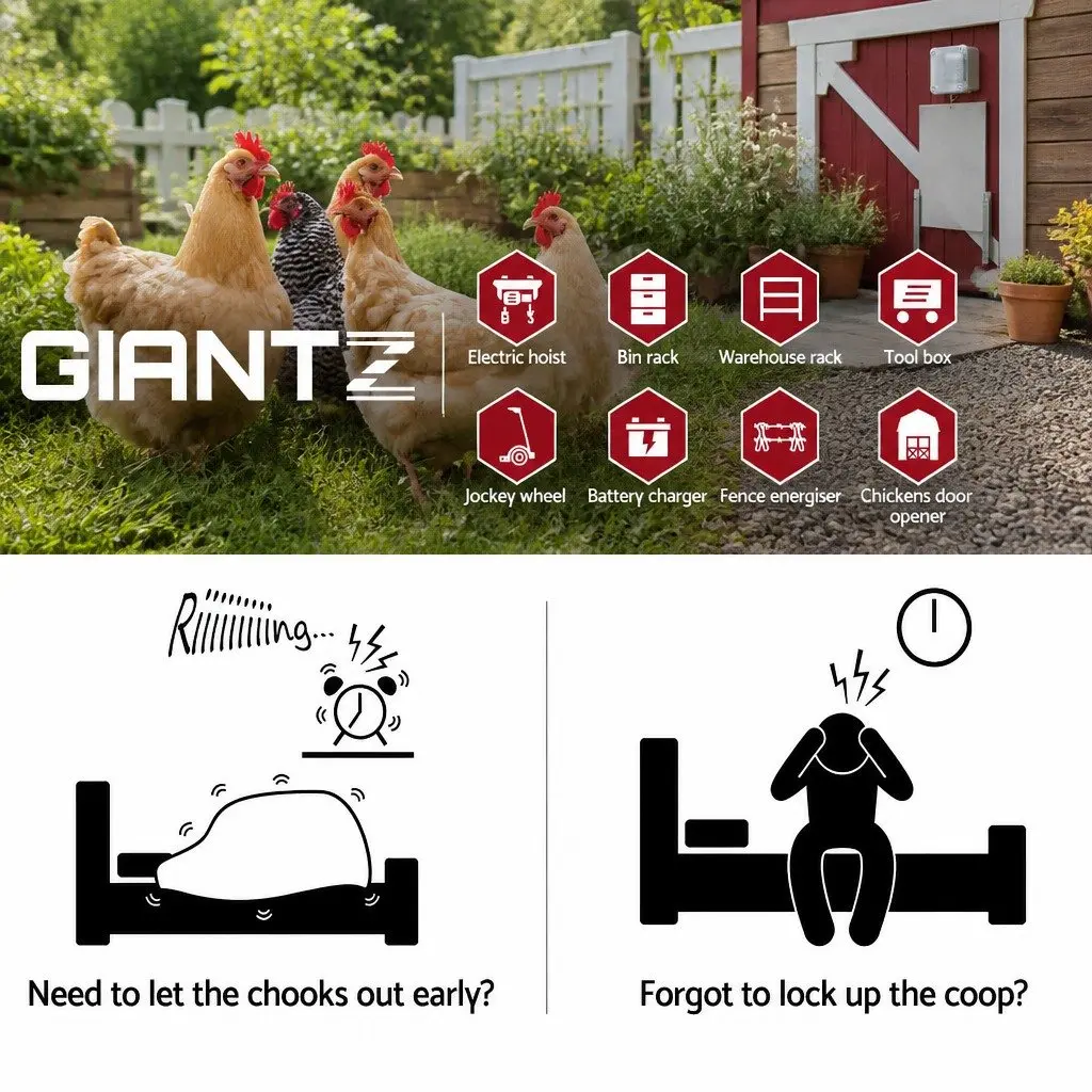 Automatic Chicken Coop Door Opener with Smart Controls