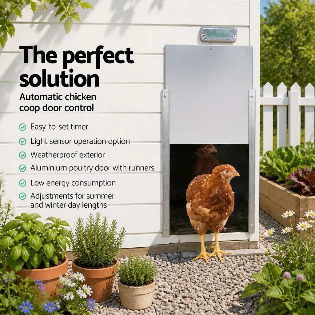 Automatic Chicken Coop Door Opener with Smart Controls