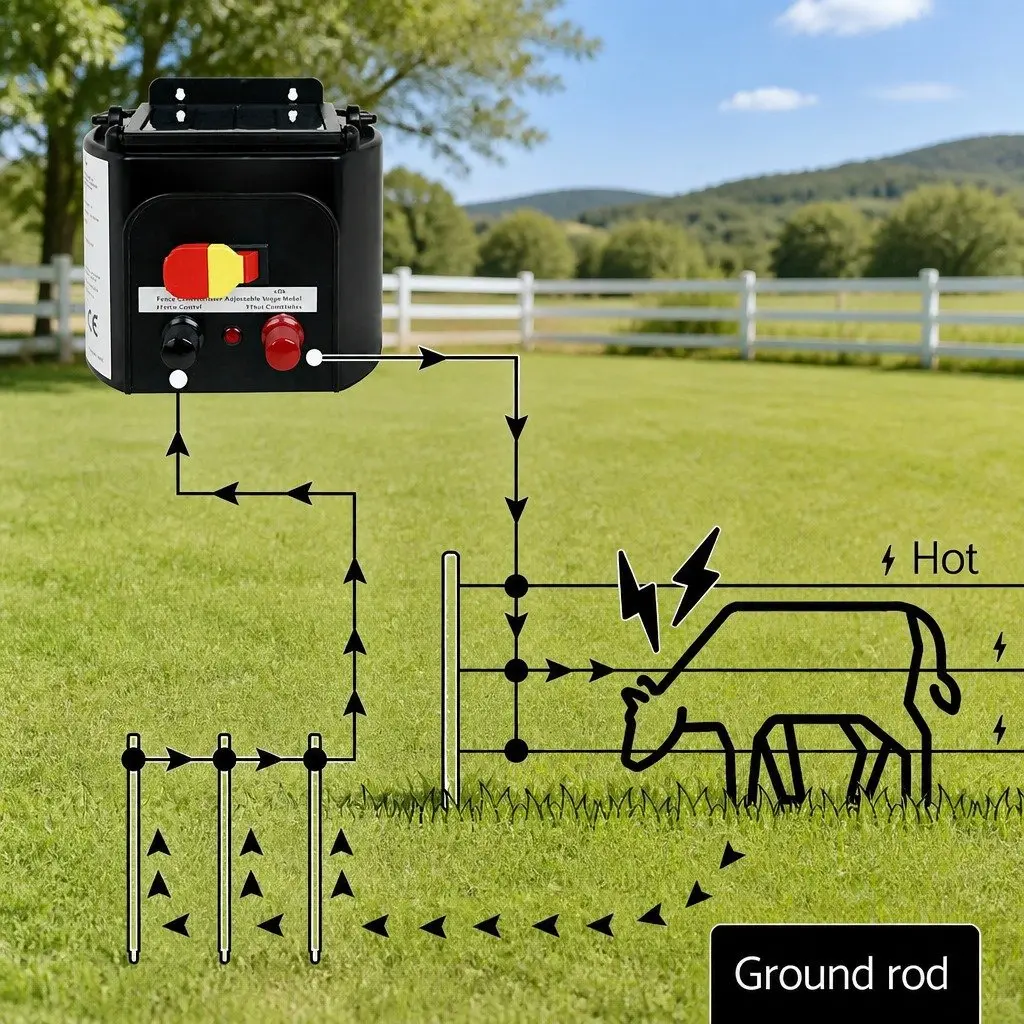 Electric Fence Polyrope Stainless Steel 4mm 500m Red White