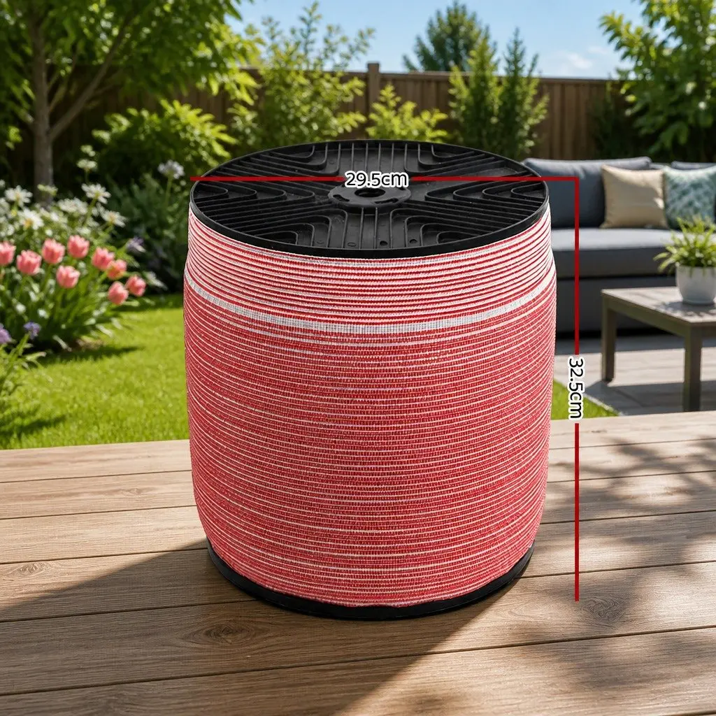 Electric Fence Poly Tape 2000M 12mm Red White