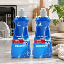 Shine & Dry Regular Rinse Aid 400mL Bottle Dishwasher Cleaning Spotless Streak