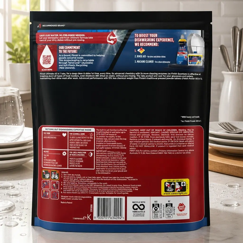 Lemon Dishwasher Tablets 325 Count for Deep Cleaning