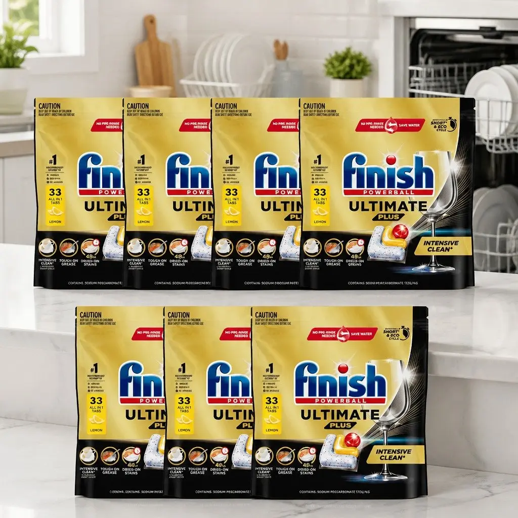 Ultimate Plus Lemon Dishwasher Tablets 231 Pack All in 1 Powerful Clean