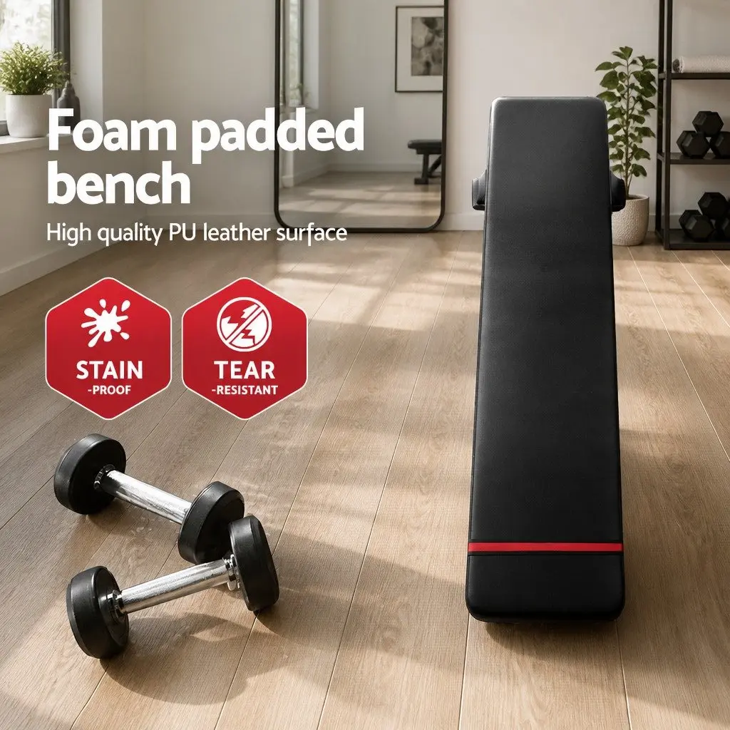 Black Flat Weight Bench for 300kg Capacity