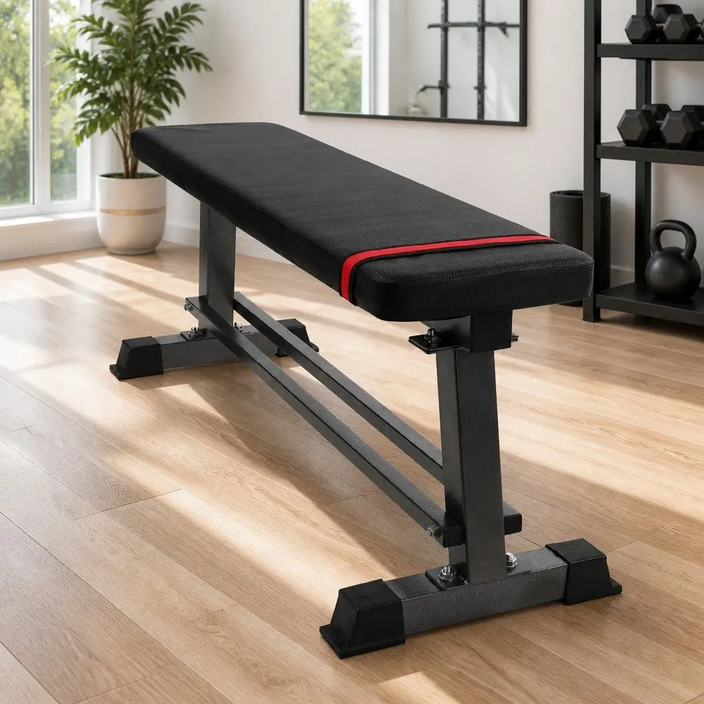 Black Flat Weight Bench for 300kg Capacity