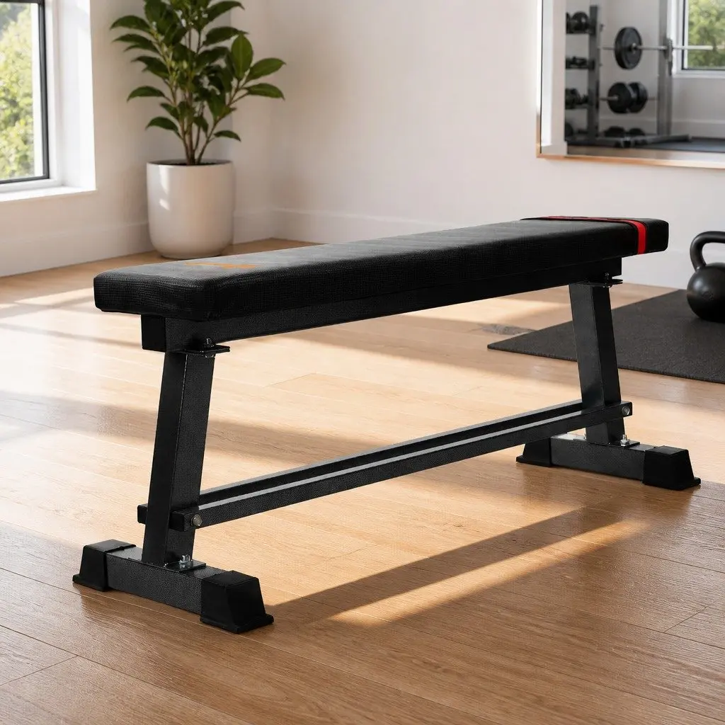 Black Flat Weight Bench for 300kg Capacity