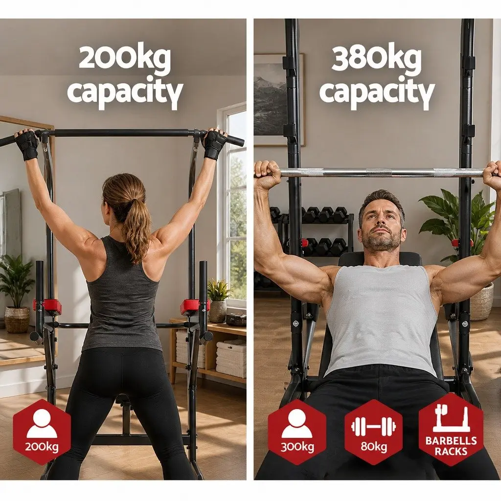 Multi-Function Exercise Tower for Home Gym