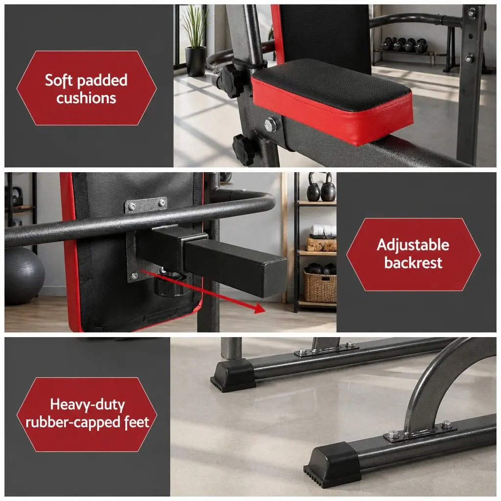 Multi-Function Home Gym Exercise Tower with 200kg Capacity