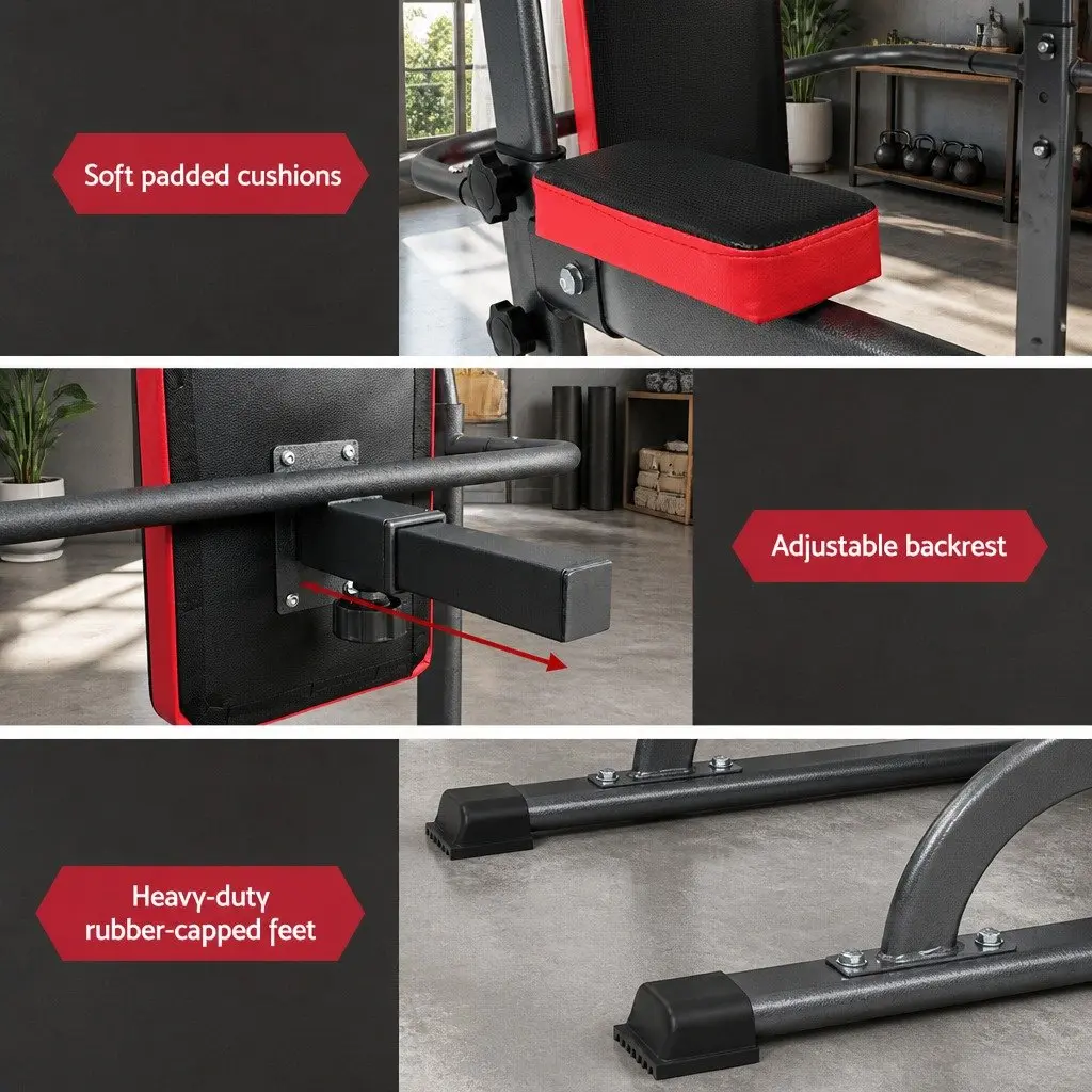 Multi-Function Home Gym Exercise Tower with 200kg Capacity