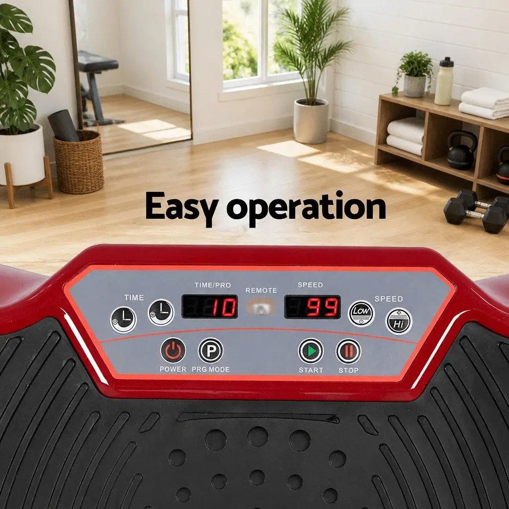 Vibration Exercise Machine with Resistance Bands