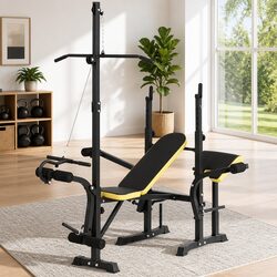 Sturdy Multi-Station Weight Bench for Home Workouts