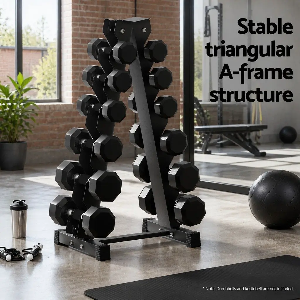 6 Tier Dumbbell Rack for Home Gym Storage