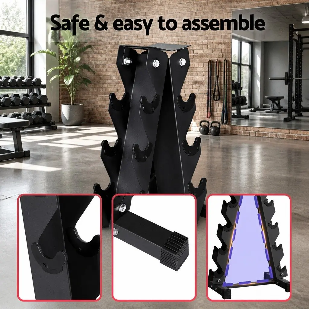 6 Tier Dumbbell Rack for Home Gym Storage