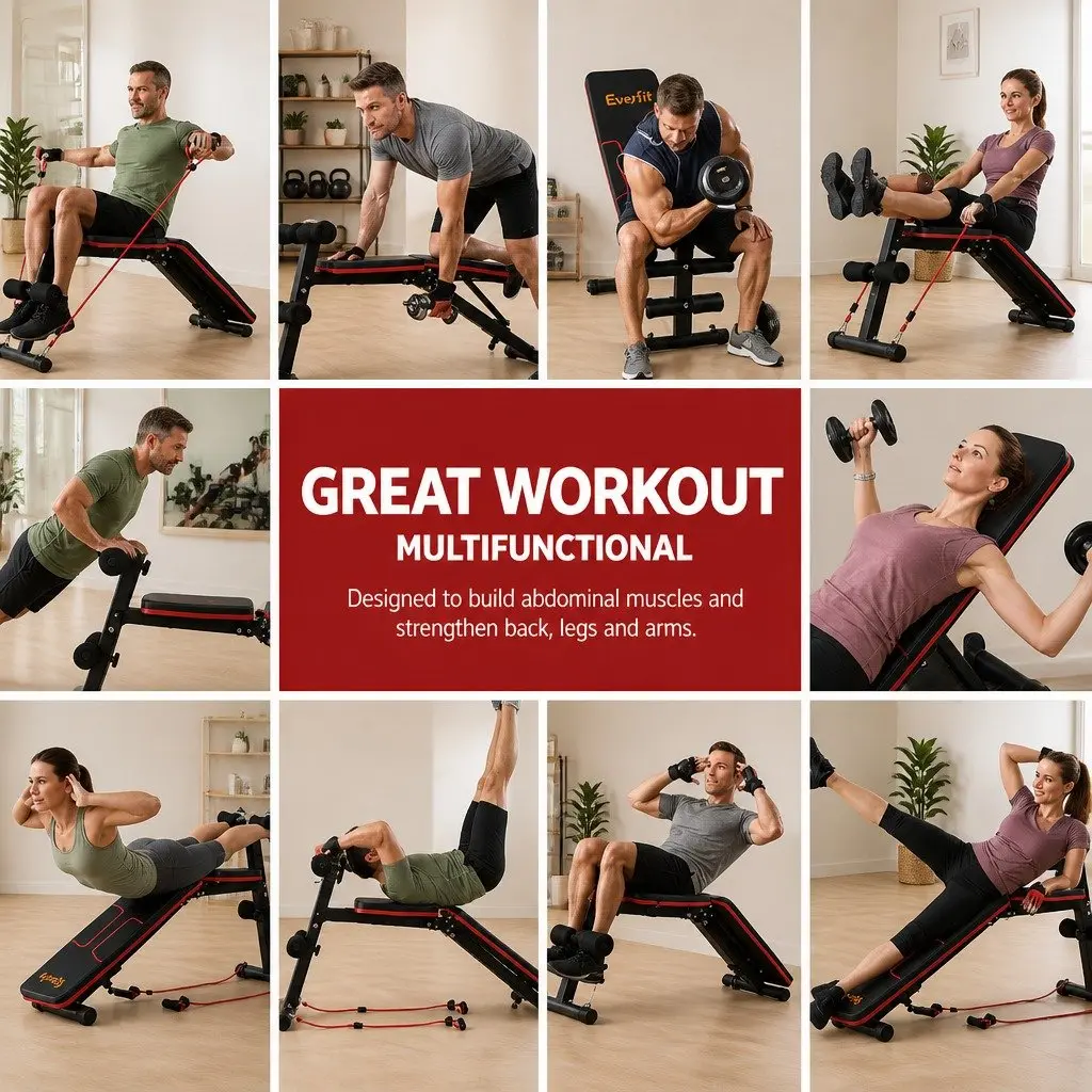 Adjustable Weight Bench for Home Gym Use