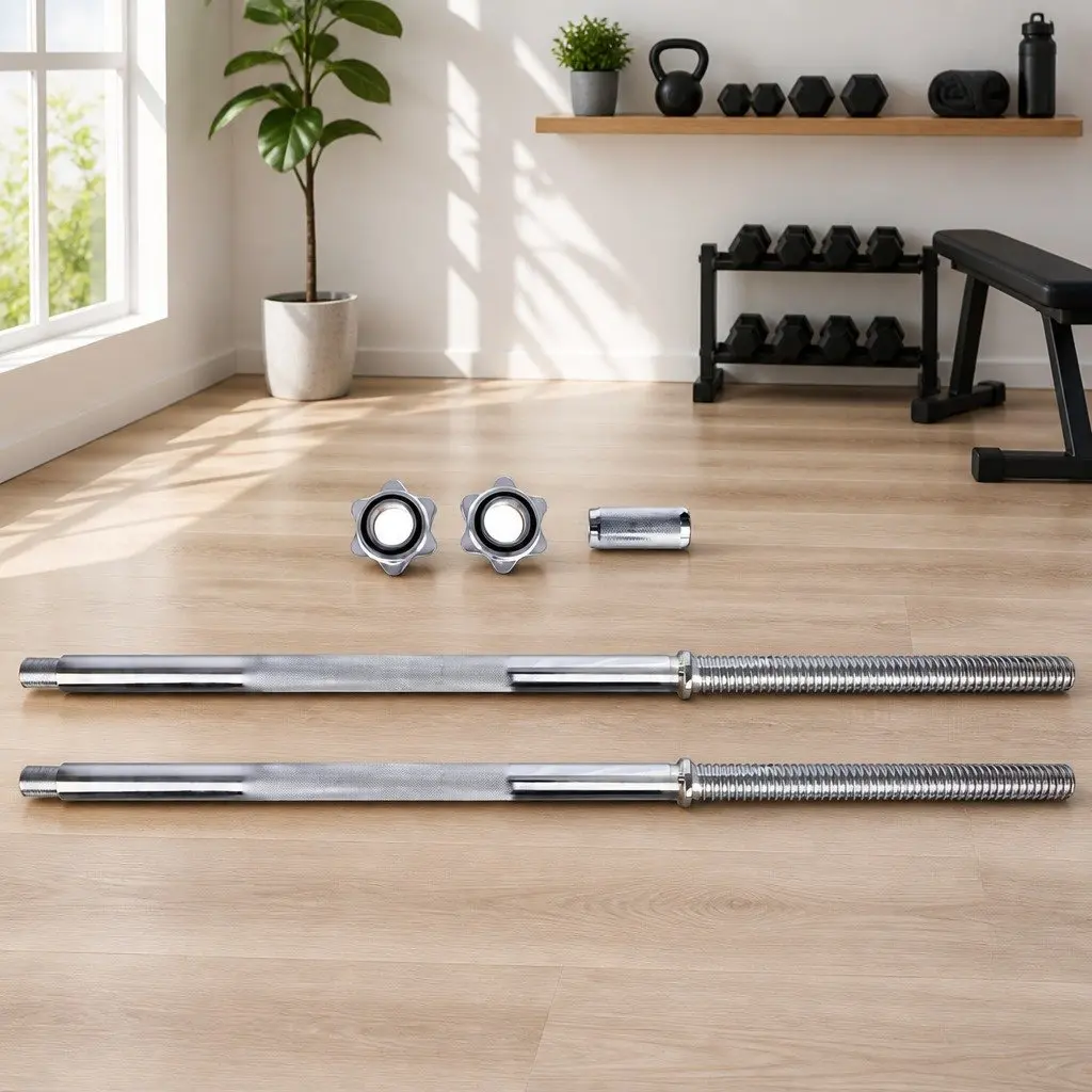 Barbell Bar Steel 168cm Silver