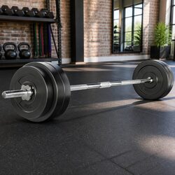 Premium 58kg Barbell Set for Home Gym Workouts