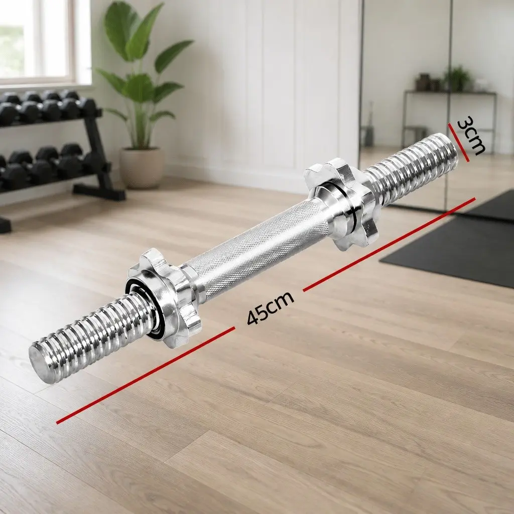 45cm Chrome Plated Dumbbell Bar for Home Gym