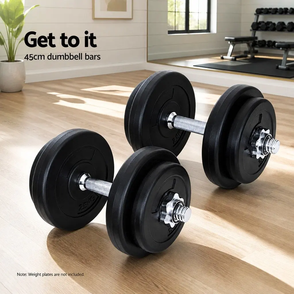45cm Chrome Plated Dumbbell Bar for Home Gym