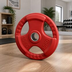 15kg Red Cast Iron Weight Plate for Training