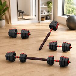 20kg Adjustable Dumbbell and Barbell Set for Home Use