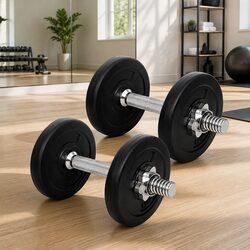 Adjustable 10kg Dumbbell Set with Non-Slip Grip