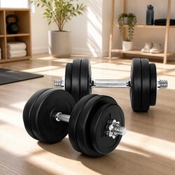 Durable 30kg Adjustable Dumbbell Set for Strength Training