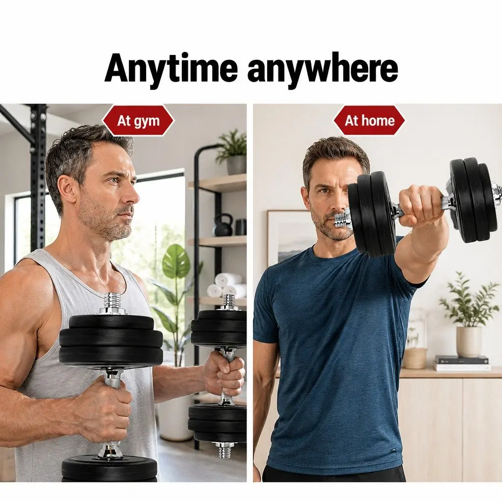 30kg Adjustable Dumbbell Set for Strength Training