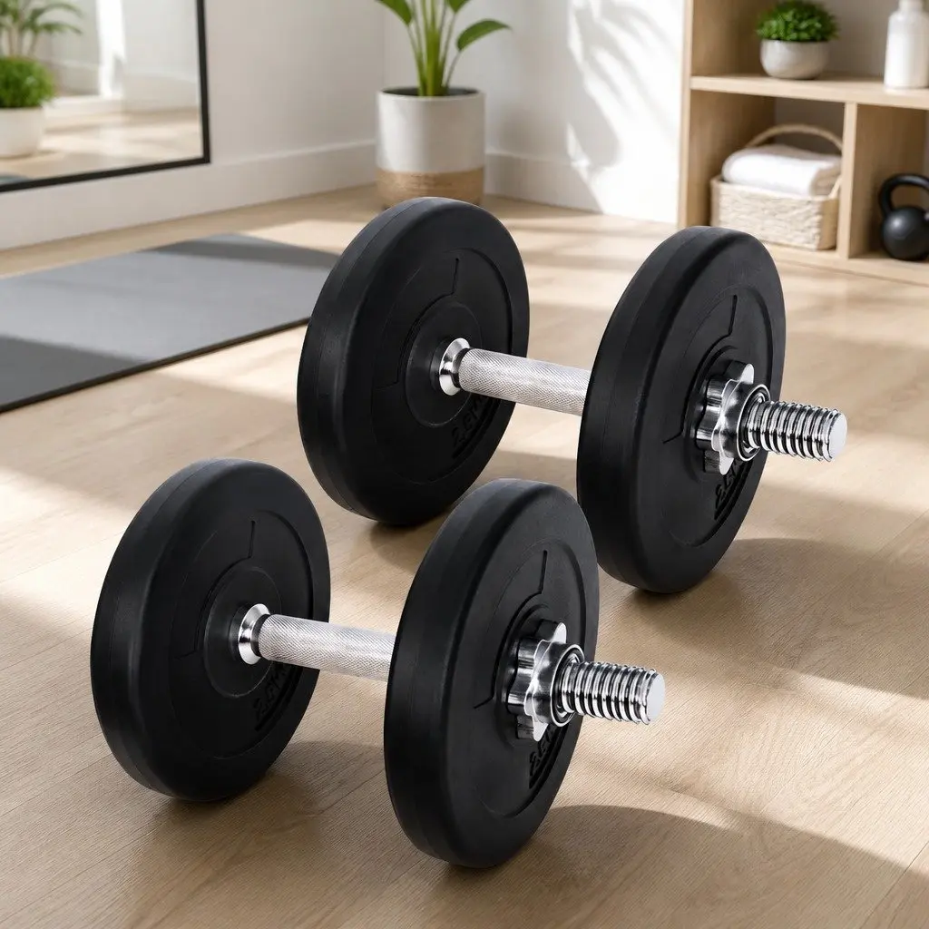 15kg Adjustable Dumbbell Set for Home Gym Strength Training