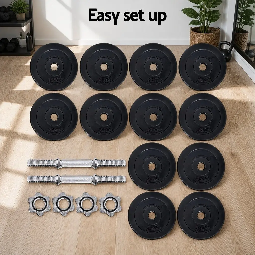 Adjustable 35kg Dumbbell Set for Strength Training