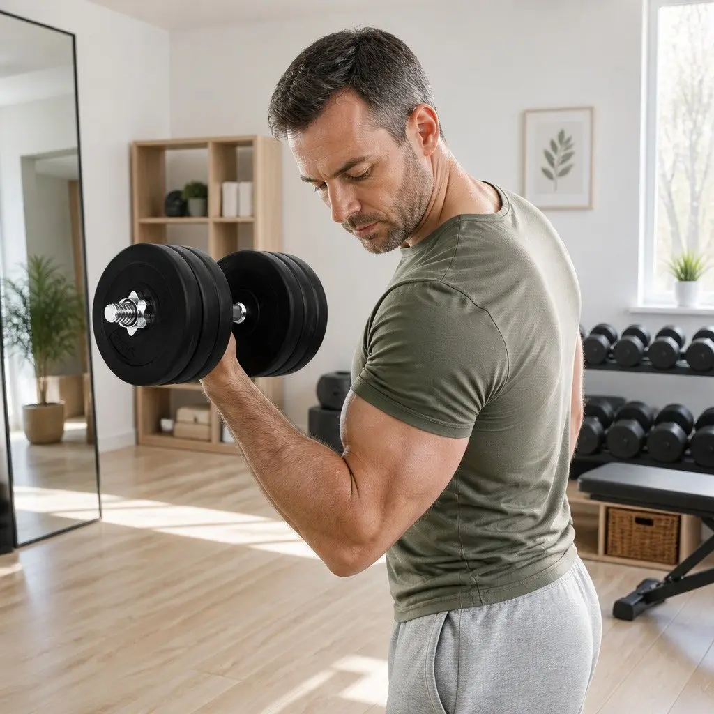 Adjustable 35kg Dumbbell Set for Strength Training