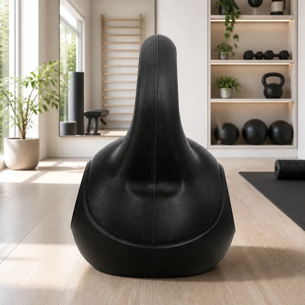 Kettlebell PE Concrete 12kg Black