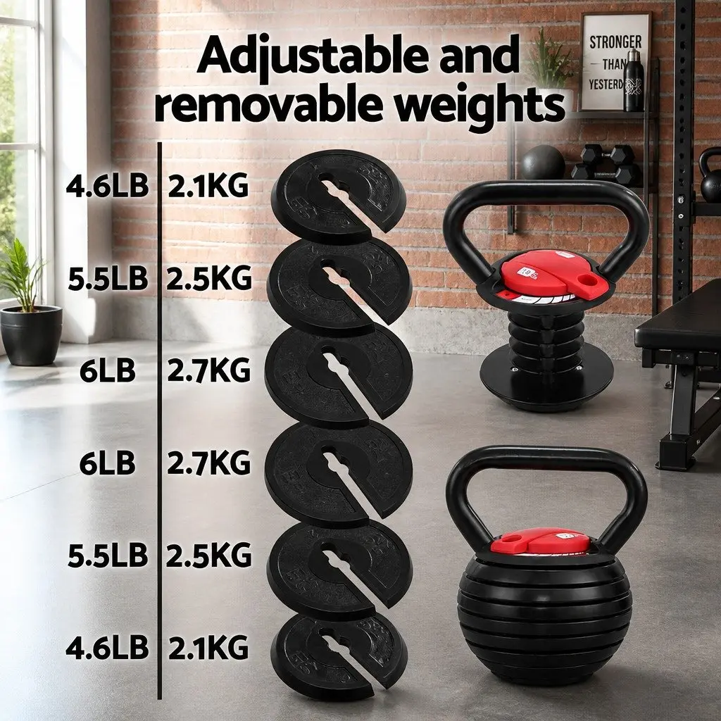 Adjustable Kettlebell Set 18kg for Home Training