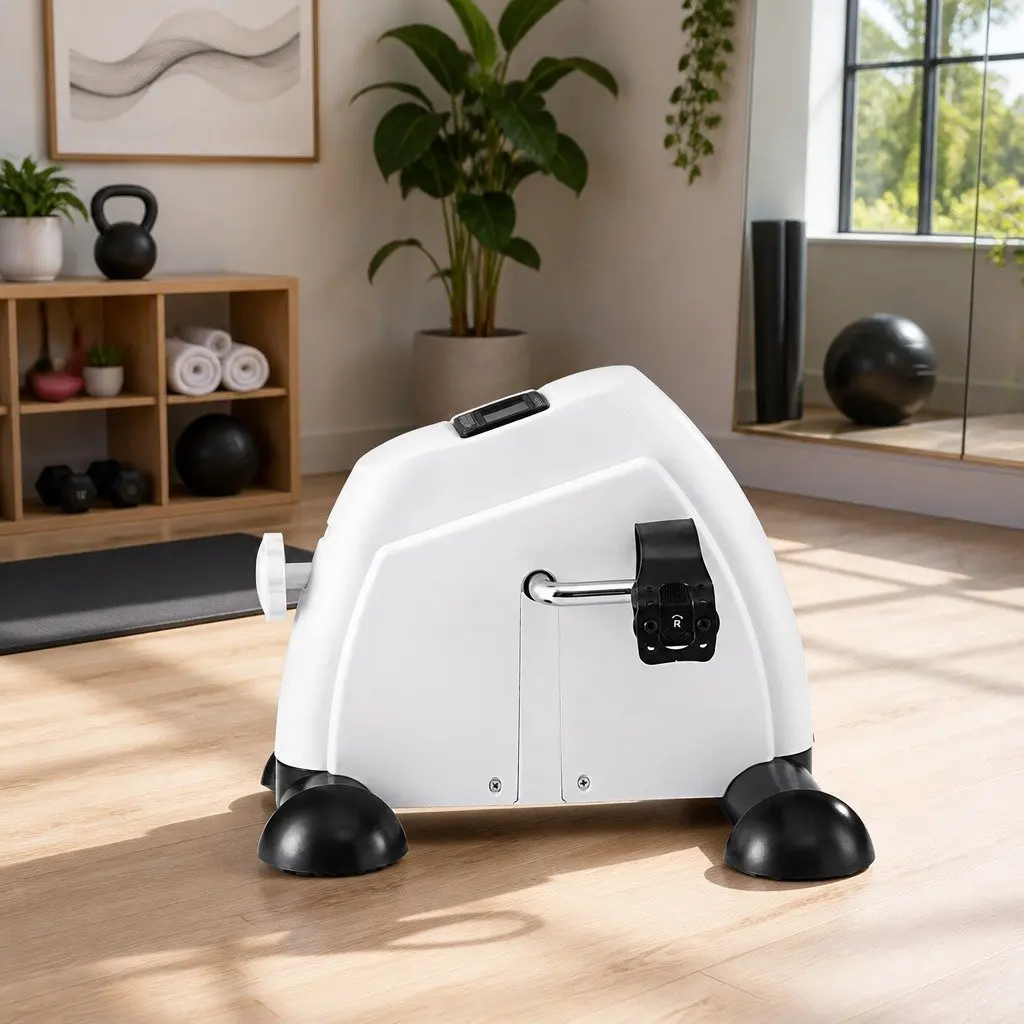 White Pedal Exerciser for Home and Office